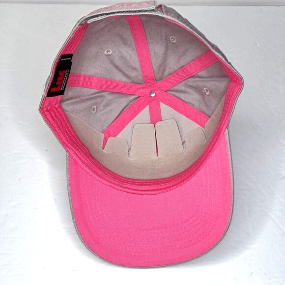 Heckler & Koch Authentic Hk Womens Gray Pink Range Shooter Tactical Cap NEW - Picture 2 of 8
